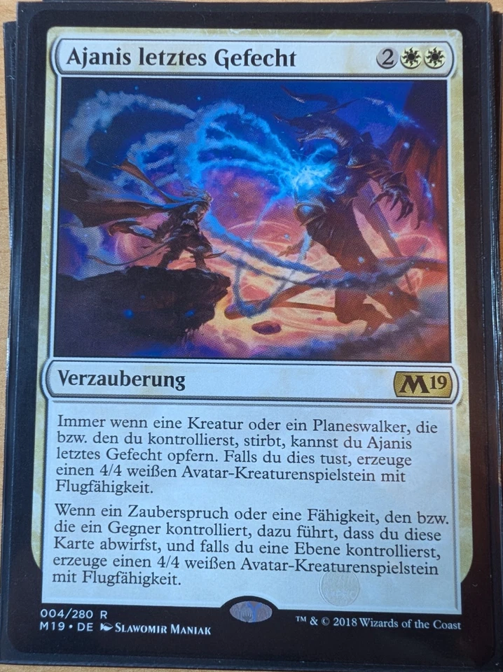 MTG | Ajanis letztes Gefecht / Ajani's Last Stand | NM | DE | M19 004/280 - Bild 1 von 1