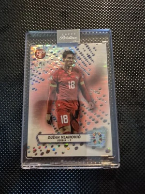 2023 Topps Pristine Road to Uefa Euro24  Dusan Vlahovic13/15  #156 Red Refractor - Image 1 of 3