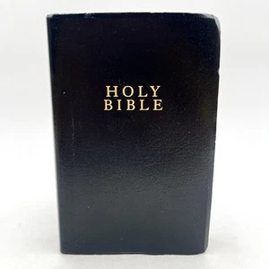 Holy Bible NIV Zondervan Black Faux Leather New International Version - Picture 1 of 8