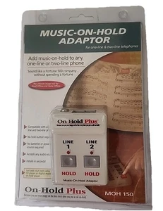 Music On Hold Adaptor MOH150-On Hold Plus 2-Line -New in Package - Picture 1 of 2