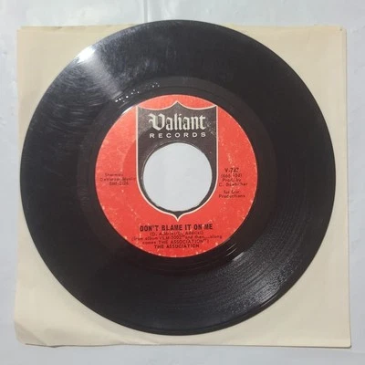 The Association ~ Don't Blame It On Me/ Cherish ~ Valiant 45 RPM Record - Image 1 of 4