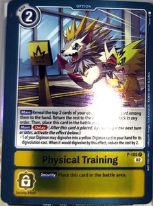 Digimon Juego de Cartas Entrenamiento Físico P-05 Tarjeta Promocional CCG TCG - Imagen 1 de 1