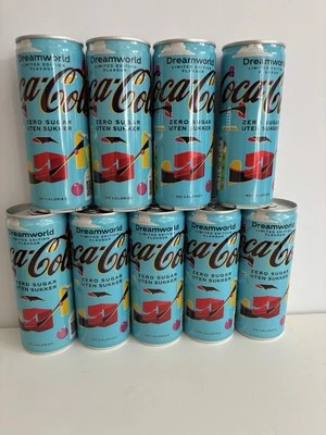 Coca-cola Limited Edition Dreamworld Zero Sugar 9 X 250ml Cans Full Sealed - Image 1 of 4