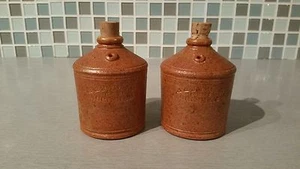 A & J Young Pottery Gresham  Corked Jugs Salt & Pepper Shakers Set ENGLAND - Picture 1 of 8