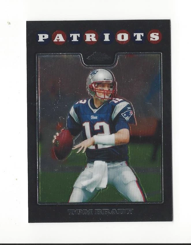 2008 Topps Chrome #TC3 Tom Brady Patriots - Image 1 of 1