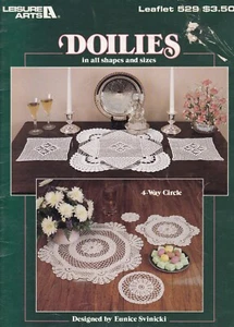 Doilies in All Shapes and Sizes by Eunice Svinicki Leisure Arts #529 - Picture 1 of 2