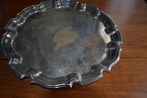 Metalltablett, versilbert, Deutschland - Bild 1 von 2