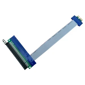 20cm PCI-E PCI-Express 1X to 16x Slot Riser Flexible Ribbon Verlängerung #907 - Bild 1 von 4