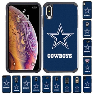 Official Dallas Cowboys Pebble Feel ShockProof Hybrid Cover Case for Cell Phone - Picture 1 of 24