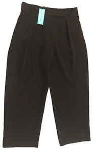 NWT River Island London Women's Size 20 Black Dress Pants With Elastic Waist - Picture 1 of 7