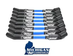 Michigan Motorsports LS Car Spark Plug Wires - Blue 10mm LS1 LS3 L99 L76 LS2 LS6 - Picture 1 of 3