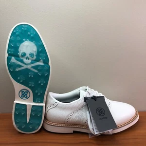 Zapato de golf G/Fore G4 Skull Saddle Gallivanter sin clavos verde azulado/blanco para hombre talla 7,5 - Imagen 1 de 9
