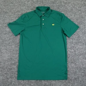 Masters Kids Polo Shirt Boys XL 12-14 Green Augusta Logo Golf Performance Youth - Picture 1 of 8