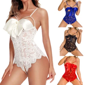 Lencería Sexy Prendas para dormir Encaje Mujeres Tanga Vestido Ropa interior Babydoll Prendas para dormir - Imagen 1 de 41