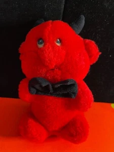 Acme Red Devil Stuff Animal Plush Toy Vintage - Picture 1 of 2