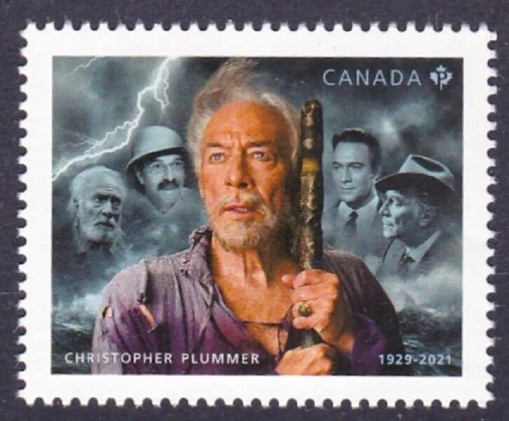 CANADA MNH SINGLE FROM SOUVNEIR SHEET OF CHRISTOPHER PLUMMER MOVIE & STAGE STAR - Image 1 of 1