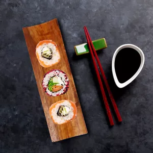 2 Pcs Sushi Bench Japanese Tray Plate Set Plates Tableware Child - Picture 1 of 12