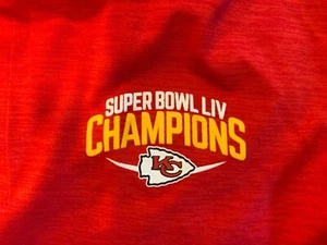 Kansas City Chiefs XL Golf Polo Red Super bowl champions fanatics - Picture 1 of 3