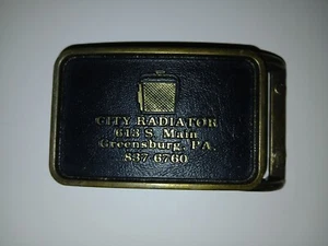 Vtg City Radiator belt Buckle - Picture 1 of 4