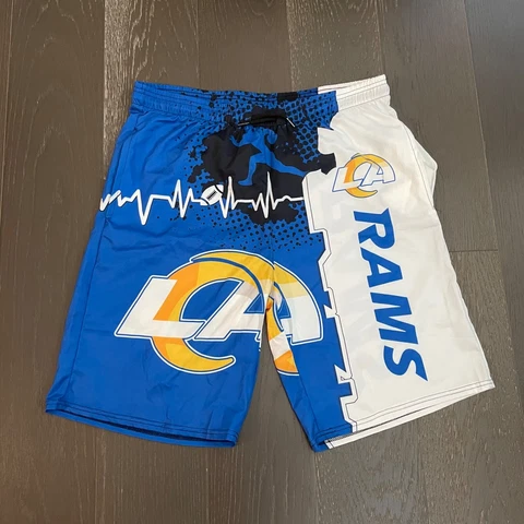 Los Angeles Rams Athletic Shorts Mens 3XL Football Gym Workout Cover