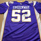 Maillot authentique Reebok NFL sur le terrain signé Chad Greenway taille 50