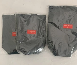 Neu im Paket - Neu 3 Objektivbeutel Menge 2 sieben 7 Zoll und 1 neun 9 Zoll Beutel - Bild 1 von 9