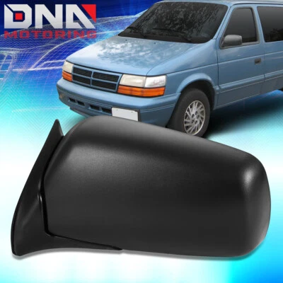 Espejo retrovisor lateral izquierdo manual para conductor Plymouth Voyager Dodge Caravan 1991-1995 Foto 1 de 4