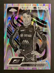 2024 Topps Chrome Formula 1 #61 | NOEL LEÓN | Van Amersfoort F3; B&W RayWave - Picture 1 of 2
