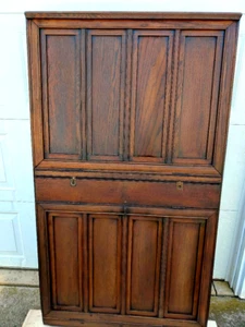 OAK EUGENE DIETZMAN ARCHITECTS DRAFTING TABLE STORAGE DOUBLE FOLIO CASE 1900'S.. - Picture 1 of 15