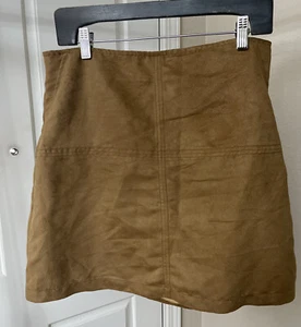 Sanctuary DK RL KHKI Faux-Suede Skirt Size Large 1205 - Picture 1 of 5