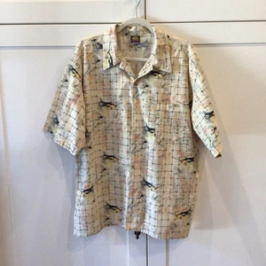 Beach Native Men’s Printed Button Up Casual Shirt Size XXL - Picture 1 of 2