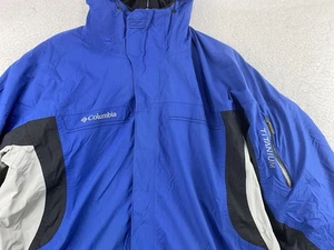 Vintage Columbia Mens Jacket Blue Titanium Omnitech 3 In 1 Interchange Ski Parka - Picture 1 of 20