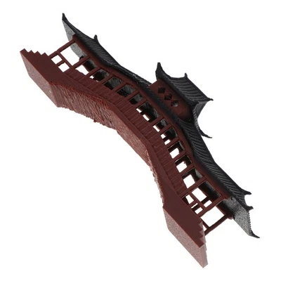  Aquarium Décor Thematic Ornaments Resin Bridge Pavilion Adornment - image 1 of 4