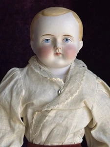 Rare Antique German 15” Alt, Beck & Gottschalck (?) Bisque Parian Boy Doll - Picture 1 of 18