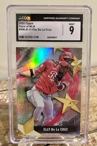2025 Topps Series 1 - Elly De La Cruz #SMLB-13 Cincinnati Reds CGC Mint 9 - Picture 1 of 2