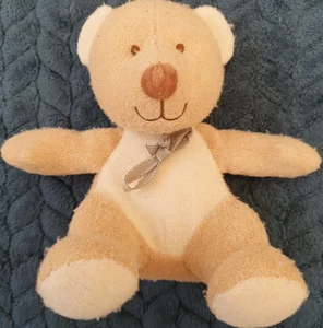 Vintage Mothercare Towelling Cream Beige Teddy Bear Soft Toy 0348 small Preloved - Picture 1 of 9