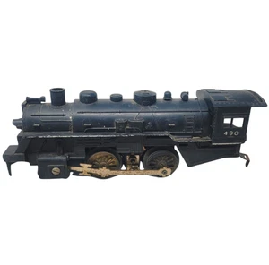 Locomotora negra vintage Marx escala O tren 490 motor de vapor sin probar - Imagen 1 de 7