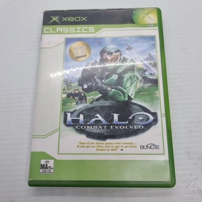 Halo Combat Evolved Microsoft Original Xbox Video Game Tested And Working PAL  - Image 1 of 4