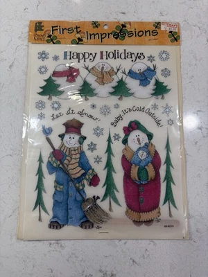 New Vtg First Impressions Press Rub On Transfers Provo Scrapbooking Christmas - Image 1 of 4