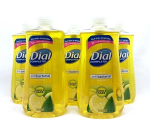 5x11oz. Dial LEMON & SAGE flüssige Handseife Waschpumpe antibakteriell tötet 99% - Bild 1 von 6