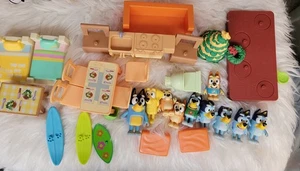 Bluey Figures & Furniture Lot Playset Pieces Accessories 10 Figures Great Lot - Picture 1 of 8