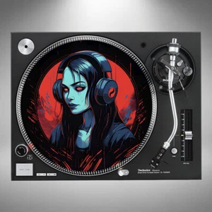 Vampire Slipmats 12" Turntable Headphones Pair or Single *Posted In Cardboard* - Picture 1 of 6