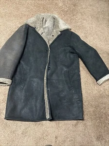 Men’s Mayfield Parrish Sheepskin Coat Black SMALL - Picture 1 of 12