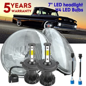 7 inch LED Headlights Round DOT Approved High/Low Lamp For 1967-1972 Chevy C10 - Picture 1 of 20