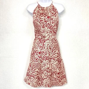 Ann Taylor Petite Halter Sun Dress Women’s 8P Pink Vacation Cruise Beach Belt - Picture 1 of 21