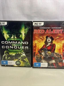 Red Alert 3 & Command & Conquer 3 PC Complete with Poster Excellent Free Oz Post - Picture 1 of 13