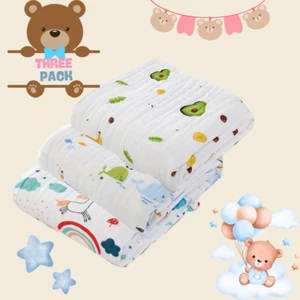 Towel for baby set of 3 pieces  for boy o girl - Picture 1 of 9