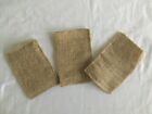 Lot Of 3 Burlap Craft Bags 4 Inch By 6 Inch Wedding Party Favor Bags