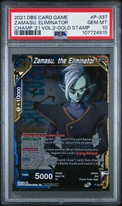 Zamasu el Eliminator | SELLO DORADO Lámina Ganadora | Dragon Ball Super Card PSA 10 - Imagen 1 de 2