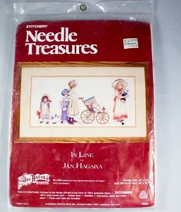 Kit de costura Needle Treasures Jan Hagara coleccionables en línea 20x10 pulgadas NUEVO - Imagen 1 de 2